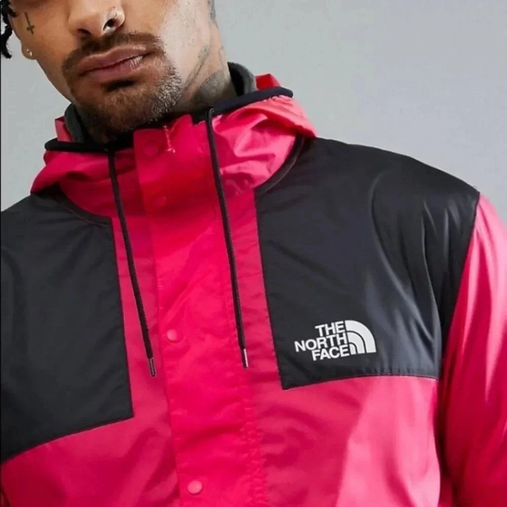 The North Face Boys Red & Black Mountain windbreaker Jacket Size Extra Large